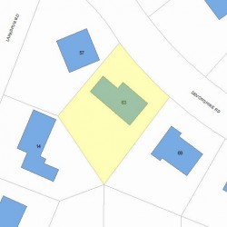 63 Devonshire Rd, Newton, MA 02468 plot plan