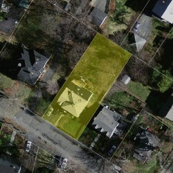 11 Durant St, Newton, MA 02458 aerial view