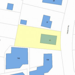 41 Chesley Rd, Newton, MA 02459 plot plan
