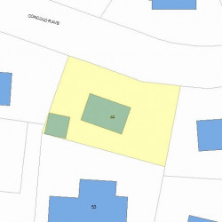44 Concolor Ave, Newton, MA 02458 plot plan