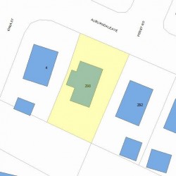 298 Auburndale Ave, Newton, MA 02466 plot plan