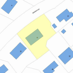 14 Sherrin Rd, Newton, MA 02462 plot plan