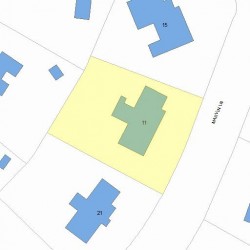 11 Marvin Ln, Newton, MA 02459 plot plan