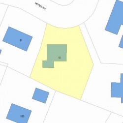 55 Morse Rd, Newton, MA 02460 plot plan