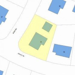 38 Burr Rd, Newton, MA 02459 plot plan