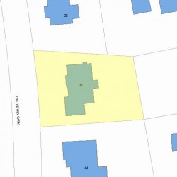 36 Grove Hill Park, Newton, MA 02460 plot plan