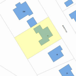 11 Bemuth Rd, Newton, MA 02461 plot plan