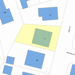 19 Rowe St, Newton, MA 02466 plot plan