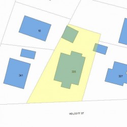 335 Wolcott St, Newton, MA 02466 plot plan