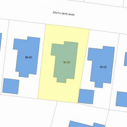 58 Gate Park, Newton, MA 02465 plot plan