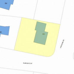 123 Fordham Rd, Newton, MA 02465 plot plan