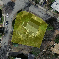 14 Victoria Cir, Newton, MA 02459 aerial view