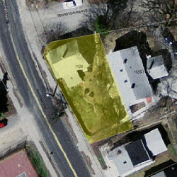 1126 Chestnut St, Newton, MA 02464 aerial view