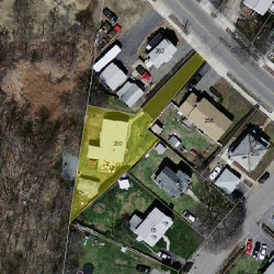 260 River St, Newton, MA 02465 aerial view