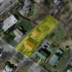 45 Fair Oaks Ave, Newton, MA 02460 aerial view