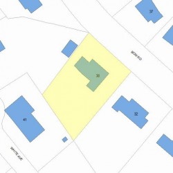 38 Bow Rd, Newton, MA 02459 plot plan