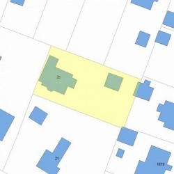 25 Central St, Newton, MA 02466 plot plan