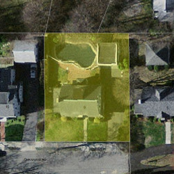 9 Channing Rd, Newton, MA 02459 aerial view