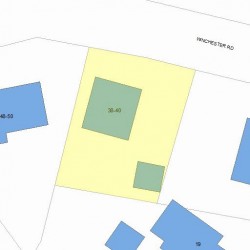 40 Winchester Rd, Newton, MA 02458 plot plan