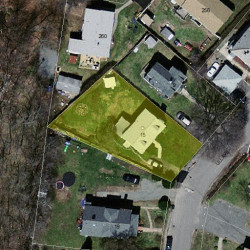 15 Lill Ave, Newton, MA 02465 aerial view