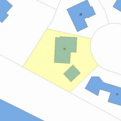 19 Norumbega Ct, Newton, MA 02466 plot plan