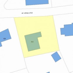 8 Mount Vernon Ter, Newton, MA 02465 plot plan