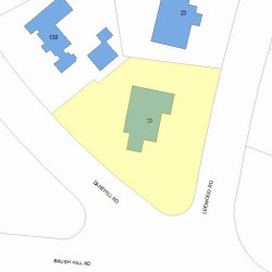 33 Leewood Rd, Newton, MA 02461 plot plan