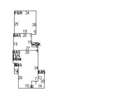 828 Chestnut St, Newton, MA 02468 floor plan