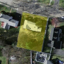 26 Placid Rd, Newton, MA 02459 aerial view