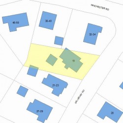 19 Salisbury Rd, Newton, MA 02458 plot plan