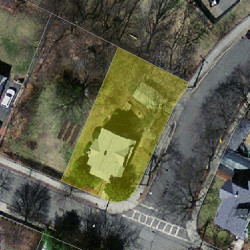 61 Washburn Ave, Newton, MA 02466 aerial view