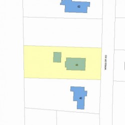 48 Windsor Rd, Newton, MA 02468 plot plan
