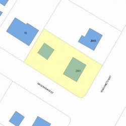 2061 Washington St, Newton, MA 02462 plot plan