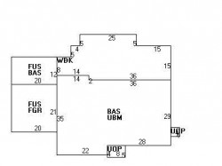 842 Dedham St, Newton, MA 02459 floor plan