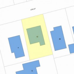 62 Otis St, Newton, MA 02460 plot plan