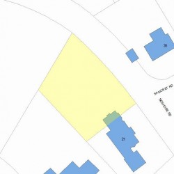 21 Neshobe Rd, Newton, MA 02468 plot plan