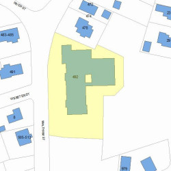 492 Waltham St, Newton, MA 02465 plot plan