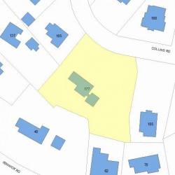 177 Collins Rd, Newton, MA 02468 plot plan
