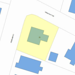 53 Henshaw St, Newton, MA 02465 plot plan