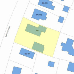 176 Side Pkwy, Newton, MA 02458 plot plan