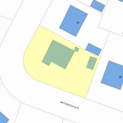 16 Maplewood Ave, Newton, MA 02459 plot plan