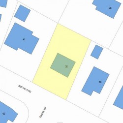 35 Berwick Rd, Newton, MA 02459 plot plan