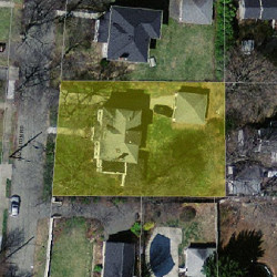15 Hazelton Rd, Newton, MA 02459 aerial view