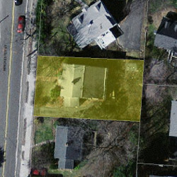 112 Winchester St, Newton, MA 02461 aerial view