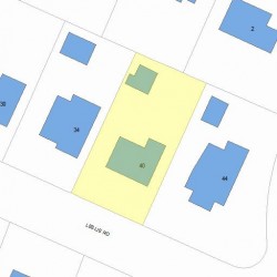 40 Leslie Rd, Newton, MA 02466 plot plan