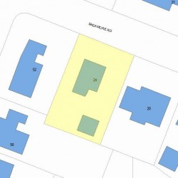24 Sagamore Rd, Newton, MA 02461 plot plan