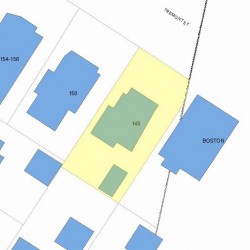 148 Tremont St, Newton, MA 02458 plot plan