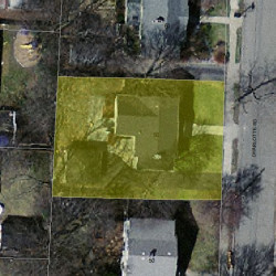 56 Charlotte Rd, Newton, MA 02459 aerial view