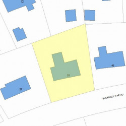 51 Shornecliffe Rd, Newton, MA 02458 plot plan