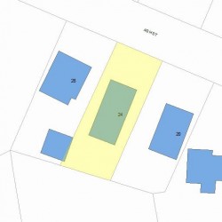 24 Ash St, Newton, MA 02466 plot plan